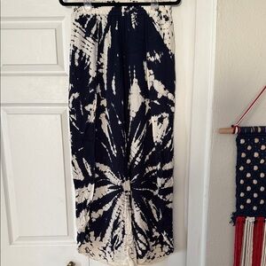 Young Fabulous & Broke. Navy and White Tie-Dye Pants